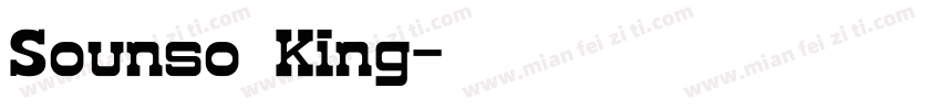 Sounso King字体转换